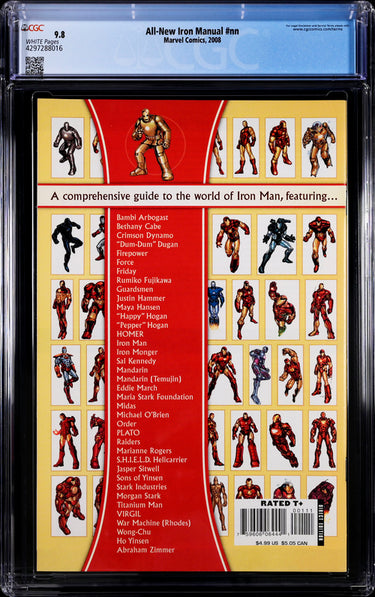 All-New Iron Manual NN CGC 9.8 - Marvel Comics 2008