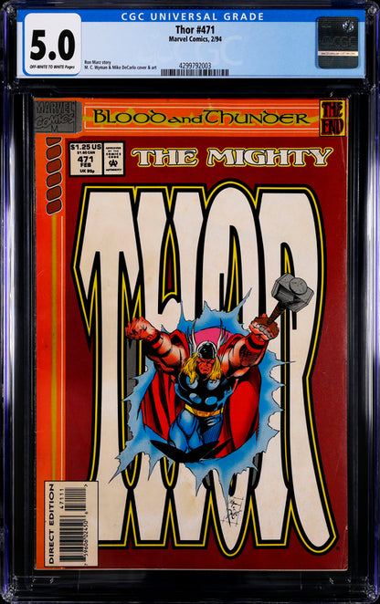 Thor #471 CGC 5.0 - Marvel Comics 2/94