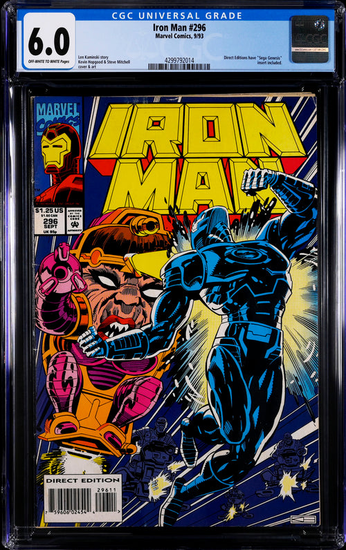 Iron Man #296 CGC 6.0 - Marvel Comics 9/93
