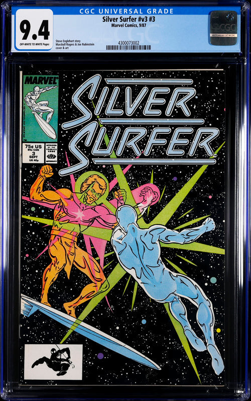 Silver Surfer #3 V3 CGC 9.4 - Marvel Comics 9/87