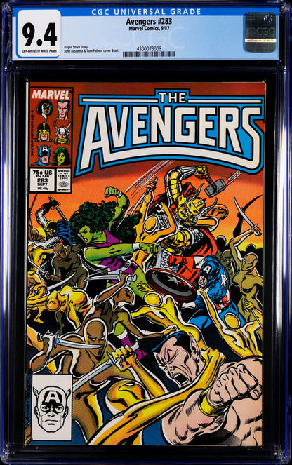 Avengers #283 CGC 9.4 - Marvel Comics 9/87