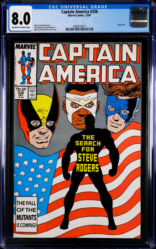 Captain America #336 CGC 8.0 - Marvel Comics 12/87