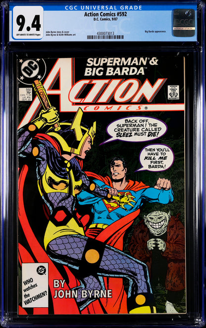 Action Comics #592 CGC 9.4 - DC Comics 9/87