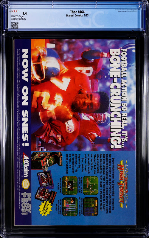 Thor #464 CGC 9.4 - Marvel Comics 7/93