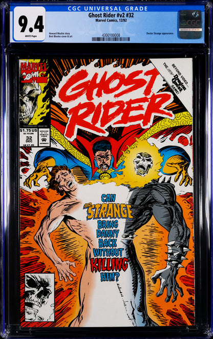 Ghost Rider v2 #32 CGC 9.4 - Marvel Comics 12/92