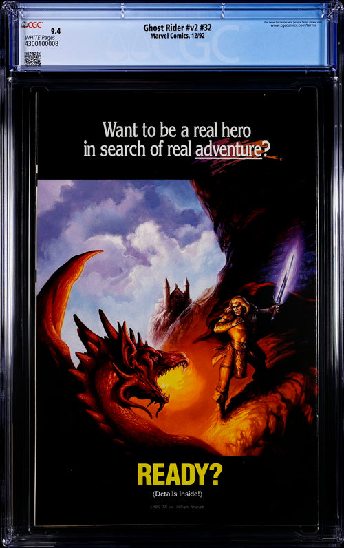 Ghost Rider v2 #32 CGC 9.4 - Marvel Comics 12/92