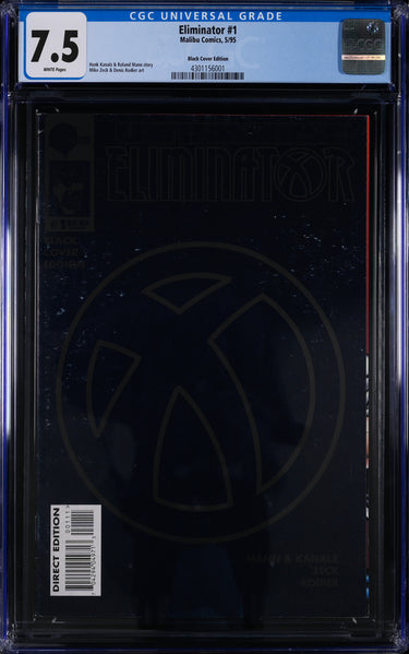 Eliminator #1 Black Cover Edition CGC 7.5 - Malibu Comics 5/95