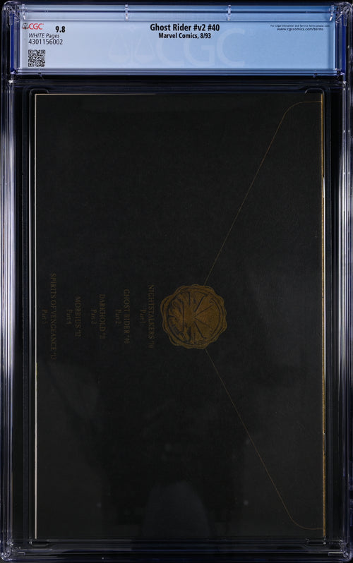 Ghost Rider #v2 #40  CGC 9.8 - Marvel Comics 8/93