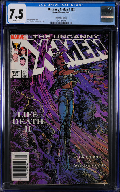 Uncanny X-Men #198 Newsstand Edition CGC 7.5 - Marvel Comics 10/85