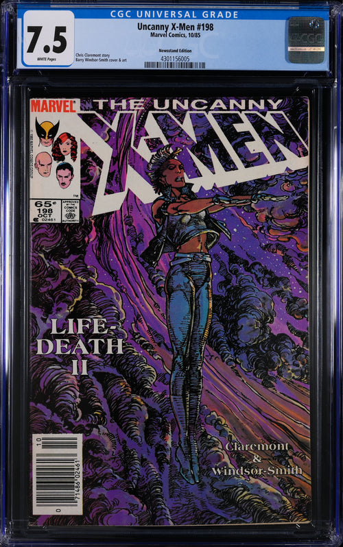 Uncanny X-Men #198 Newsstand Edition CGC 7.5 - Marvel Comics 10/85