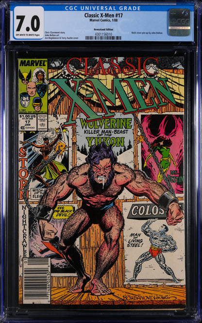 Classic X-Men #17 Newsstand Edition CGC 7.0 - Marvel Comics 1/88