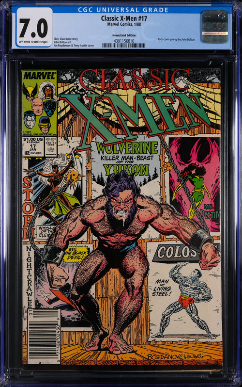 Classic X-Men #17 Newsstand Edition CGC 7.0 - Marvel Comics 1/88