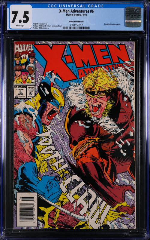 X-Men Adventures #6 Newsstand Edition CGC 7.5 - Marvel Comics 4/93