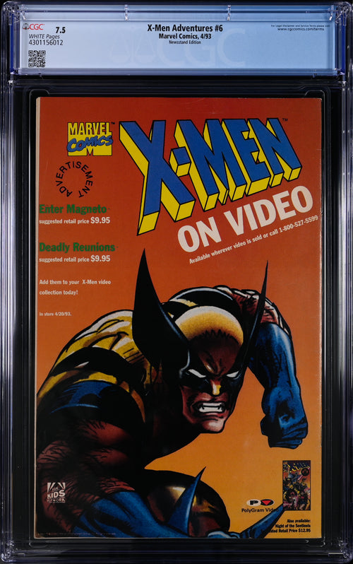 X-Men Adventures #6 Newsstand Edition CGC 7.5 - Marvel Comics 4/93