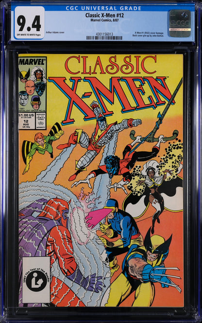 Classic X-Men #12 CGC 9.4 - Marvel Comics 8/87