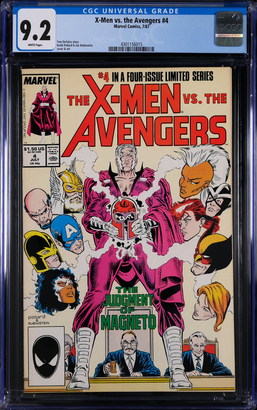 X-Men vs. the Avengers #4 CGC 9.2 - Marvel Comics 7/87
