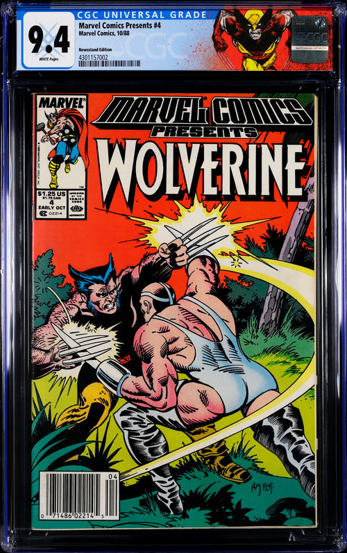Marvel Comics Presents #4 CGC 9.4 - Marvel Comics 1988