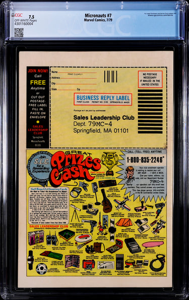 Micronauts #7 CGC 7.5 - Marvel Comics 7/79