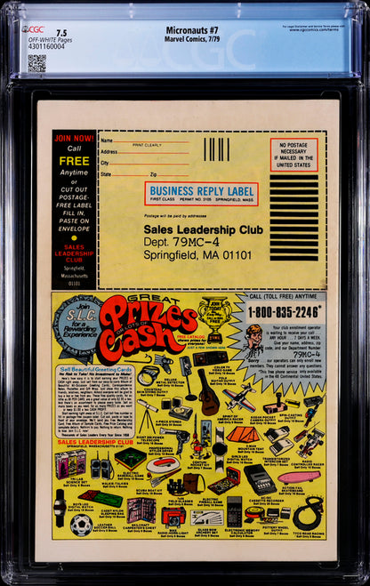 Micronauts #7 CGC 7.5 - Marvel Comics 7/79