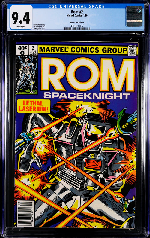 Rom #2 Newsstand Edition CGC 9.4 - Marvel Comics 1/80