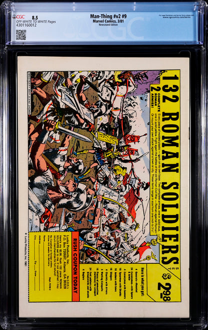 Man-Thing v2 #9 Newsstand Edition CGC 8.5 - Marvel Comics 3/81