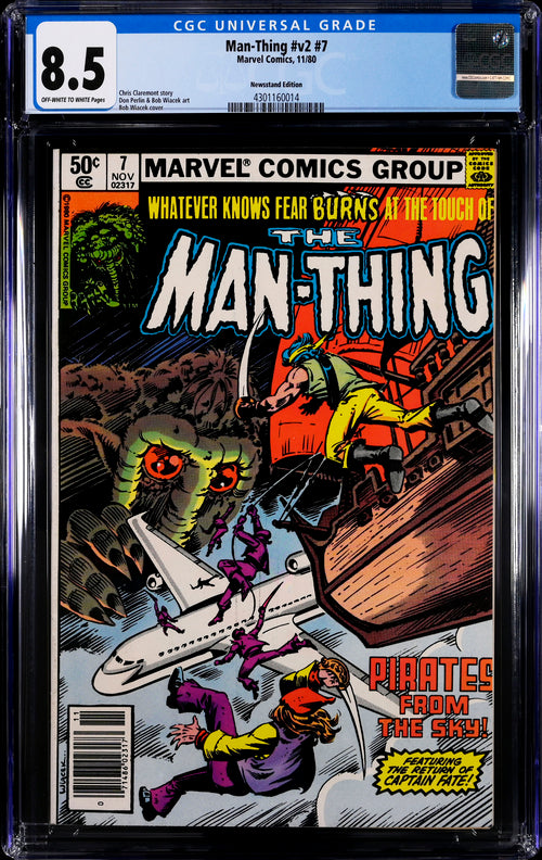 Man-Thing v2 #7 Newsstand Edition CGC 8.5 - Marvel Comics 11/80