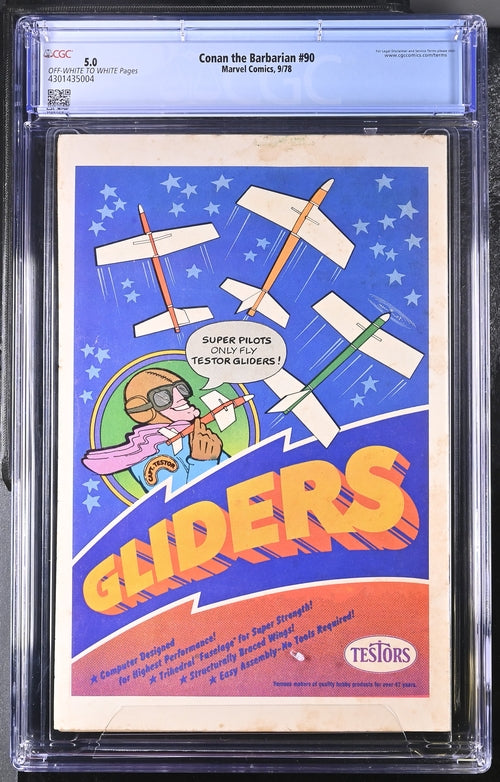 Conan the Barbarian #90 CGC 5.0 - Marvel Comics 9/78