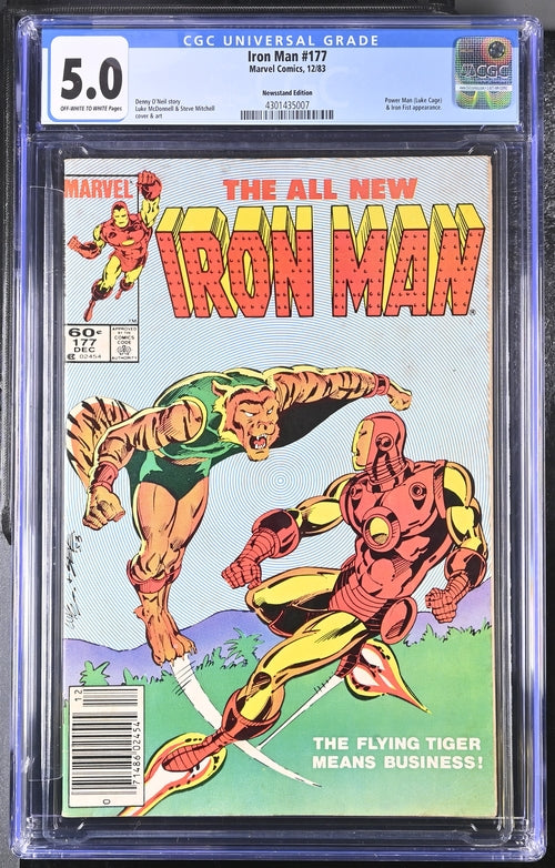 Iron Man #177 Newsstand Edition CGC 5.0 - Marvel Comics 12/83