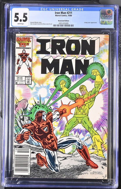 Iron Man #211 CGC 5.5 - Marvel Comics 10/86
