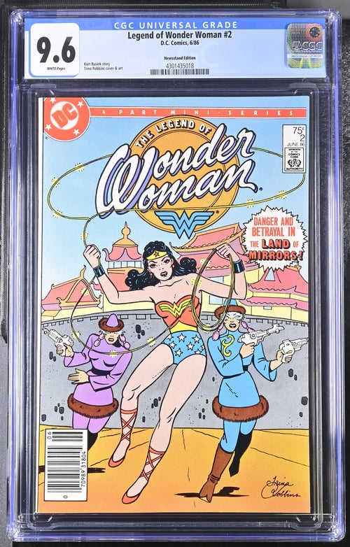 Legend of Wonder Woman #2 Newsstand Edition CGC 9.6 - DC Comics 6/86