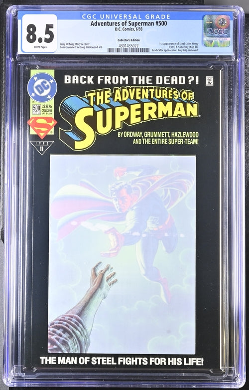 Adventures of Superman #500 Collector's Edition CGC 8.5 - DC Comics 6/93