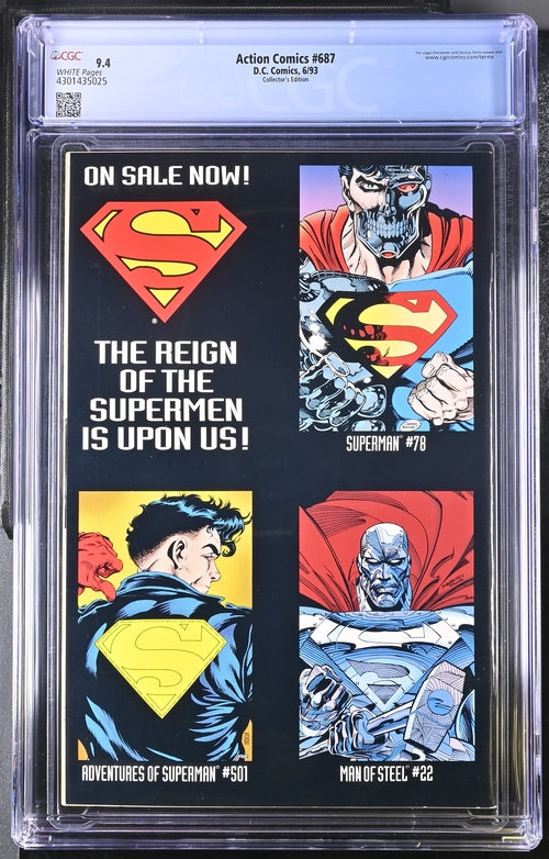 Action Comics #687 Collector's Edition CGC 9.4 - DC Comics 6/93