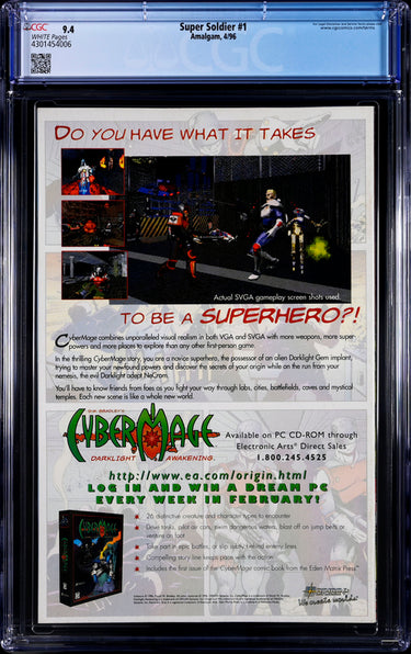 Super Soldier #1 CGC 9.4 - Amalgam 4/96