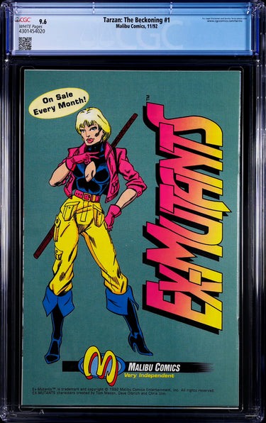 Tarzan: The Beckoning #1 CGC 9.6 - Malibu Comics 11/92