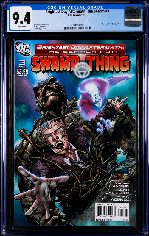 Brightest Day Aftermath: The Search #3 CGC 9.4 - DC Comics 10/11