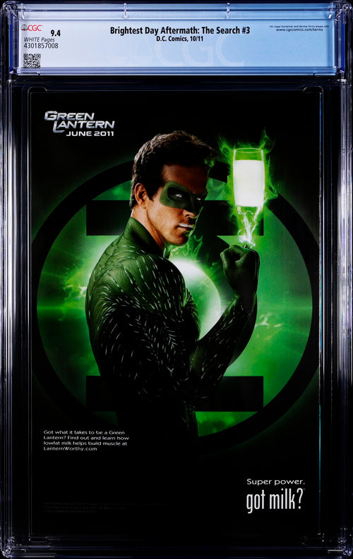 Brightest Day Aftermath: The Search #3 CGC 9.4 - DC Comics 10/11