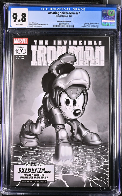 Amazing Spider-Man #27 Sciarrone Sketch Cover CGC 9.8 - Marvel Comics 8/23