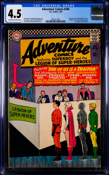 Adventure Comics #346 CGC 4.5 - DC Comics 7/66