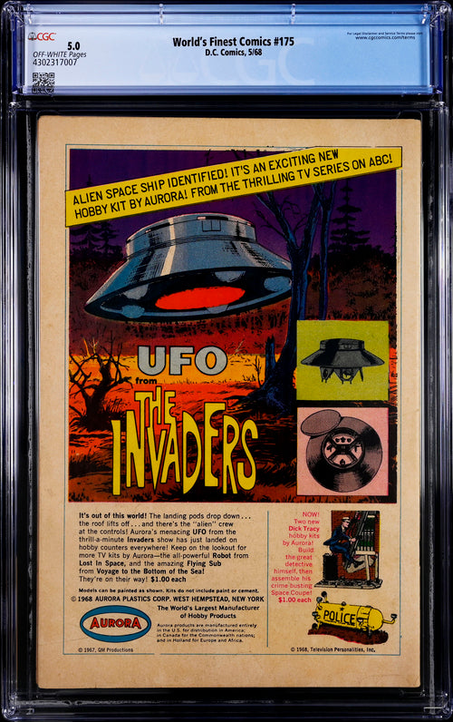 World's Finest Comics #175 CGC 5.0 - DC Comics 5/68