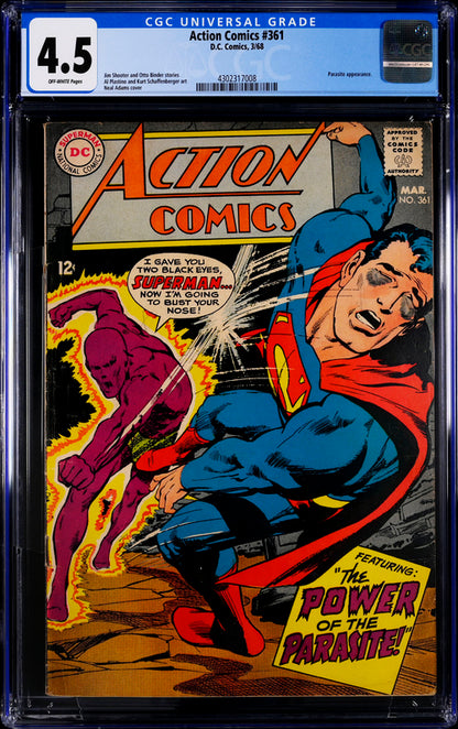 Action Comics #361 CGC 4.5 - DC Comics 3/68