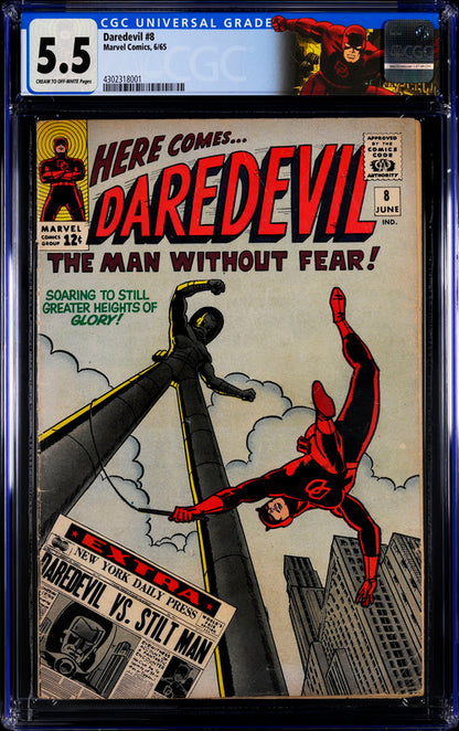 Daredevil #8 CGC 5.5 - Marvel Comics 6/65