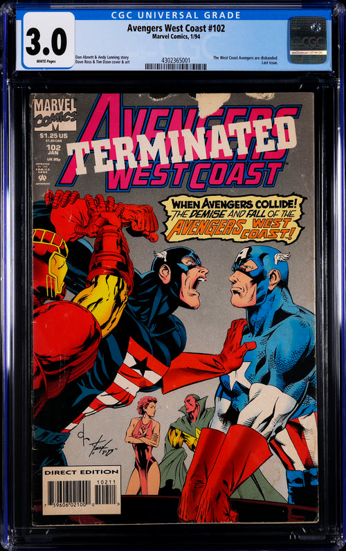 Avengers West Coast #102 CGC 3.0 - Marvel Comics 1/94