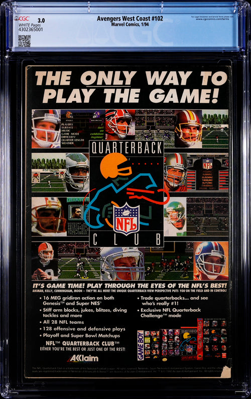 Avengers West Coast #102 CGC 3.0 - Marvel Comics 1/94