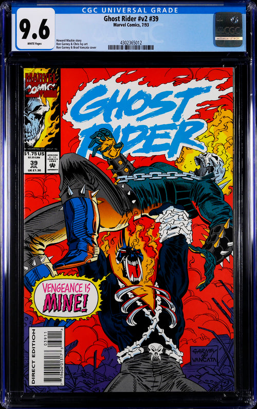 Ghost Rider v2 #39 CGC 9.6 - Marvel Comics 7/93