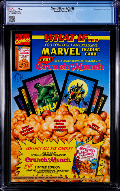 Ghost Rider v2 #39 CGC 9.6 - Marvel Comics 7/93