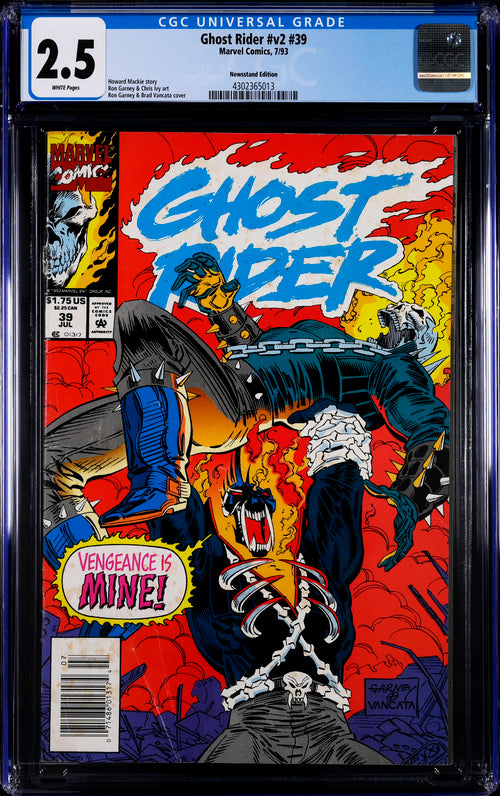 Ghost Rider v2 #39 Newsstand Edition CGC 2.5 - Marvel Comics 7/93