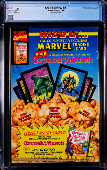 Ghost Rider v2 #39 Newsstand Edition CGC 2.5 - Marvel Comics 7/93