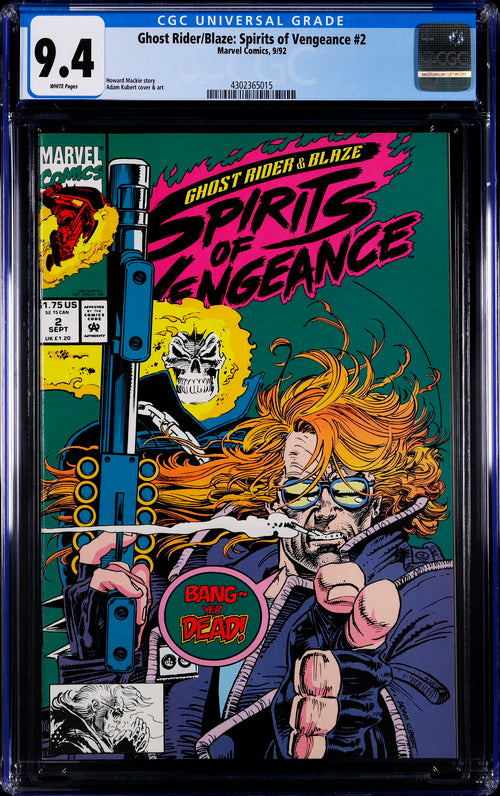 Ghost Rider/Blaze: Spirits of Vengeance #2 CGC 9.4 - Marvel Comics 9/92