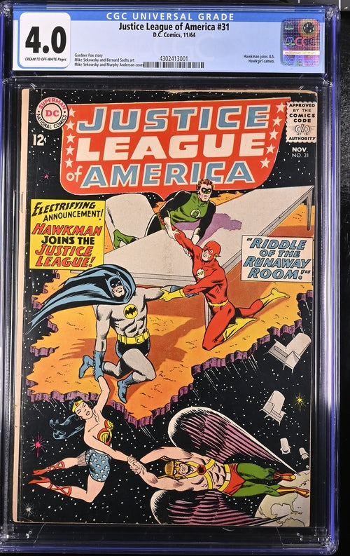 Justice League of America #31 CGC 4.0 - DC Comics 11/64