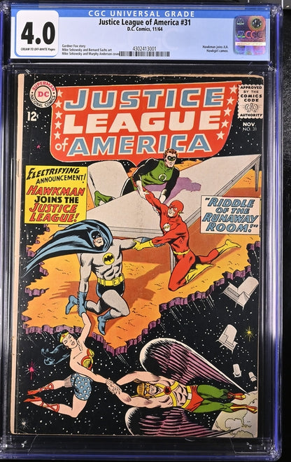 Justice League of America #31 CGC 4.0 - DC Comics 11/64